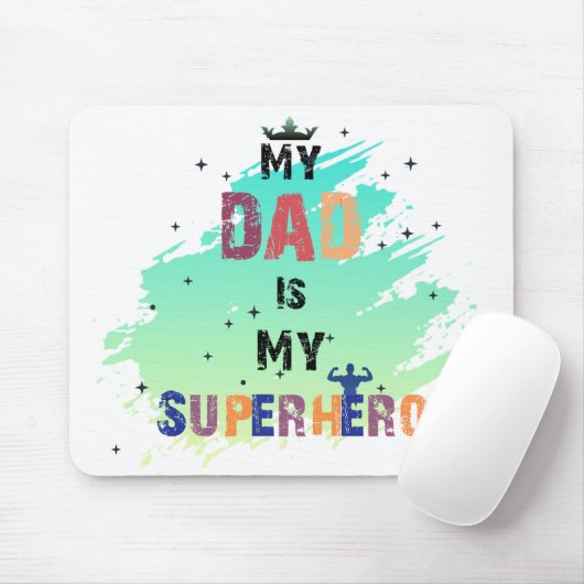Heroischer Vater Vibes Square Mousepad (Mit Mouse)