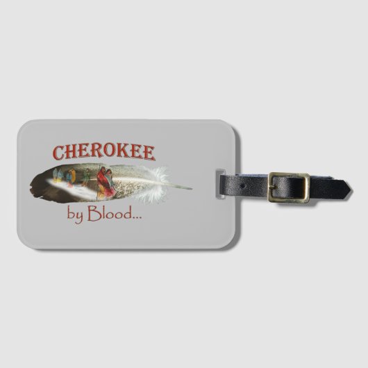 Herokee nach Blut Gepäckanhänger (Vorderseite (Horizontal))