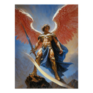 Herold der göttlichen Flamme Erzengel Michael Poster