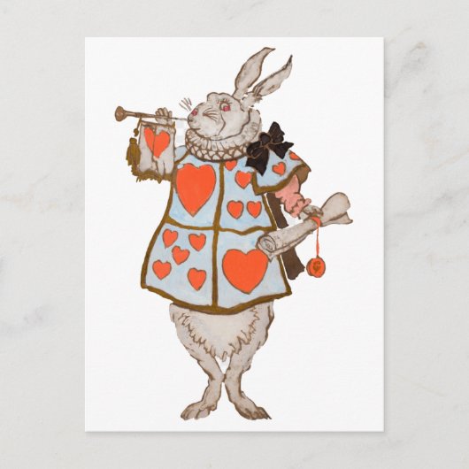 Herold Kaninchen Postkarte (Vorderseite)