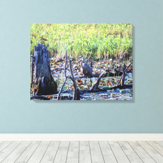 Heron 6467 leinwanddruck (Insitu (Holzboden))