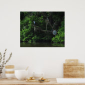 Heron and Lazy River Poster Print (Küche)