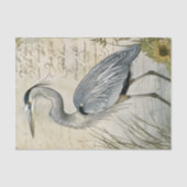 Heron and Sunflower Decoupage Seidenpapier (Vorderseite)