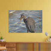 Heron Beach Birds Wildlife Animals Coastals Fotos Leinwanddruck (Insitu (Wohnzimmer))