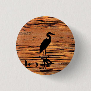 Heron bei Sunset Button