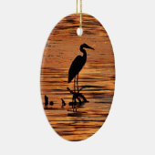 Heron bei Sunset Keramikornament (Rechts)