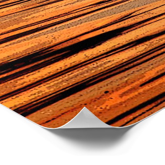 Heron bei Sunset Poster (Ecke)