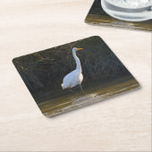 Heron Bird Foto Untersetzer (angewinkelt)