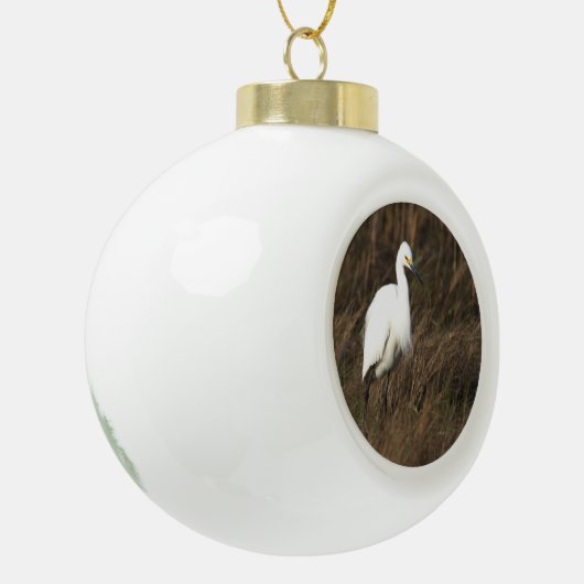 Heron Bird Keramik Ball Weihnachtsdekoration Keramik Kugel-Ornament (Links)