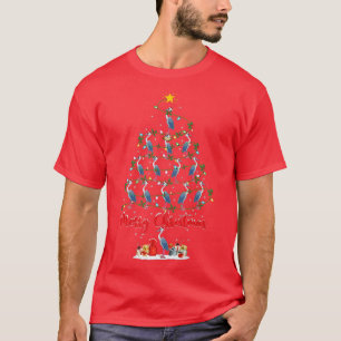 Heron Bird Lover Matching Santa Heron Christmas Tr T-Shirt