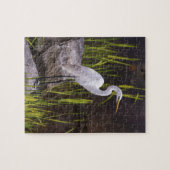 Heron Bird Nature River Rocks Puzzle (Horizontal)