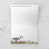 Heron Bird Wildlife Animals Wetlands Karte (Innenseite)