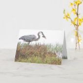 Heron Birds Wildlife Animals Wetlands Karte (Gelbe Blume)