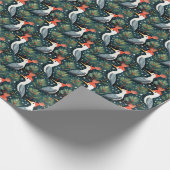 Heron Christmas Wrapping Paper Geschenkpapier (Ecke)