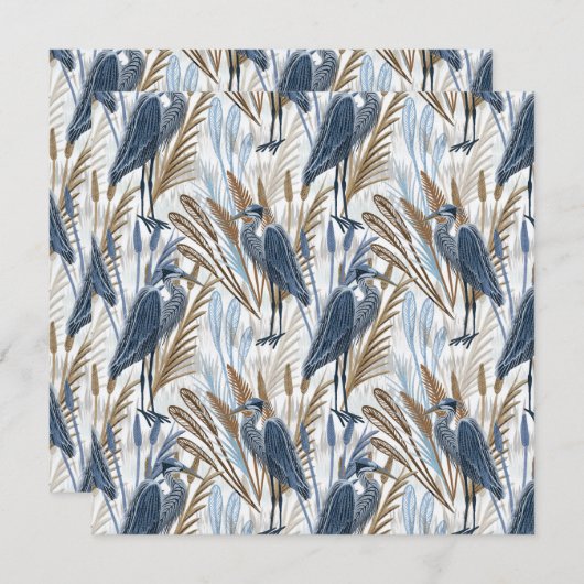 Heron Einladung (Vorne/Hinten)