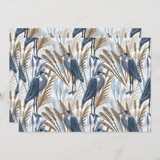 Heron Einladung (Vorne/Hinten)