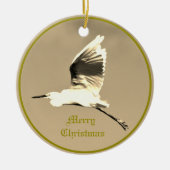 Heron Flying Foto Keramik Ornament (Vorne)