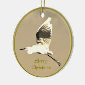 Heron Flying Foto Keramik Ornament (Links)