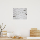 Heron Footprints in der Sandfarbe 16x20 Poster (Küche)