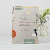 Heron Frame Einladung (Stehend Vorderseite)