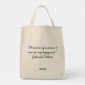 Heron Grocery Tote Bag Tragetasche (Rückseite)