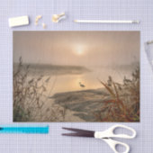 Heron Heaven - Landschaft am See Seidenpapier (Handwerk)