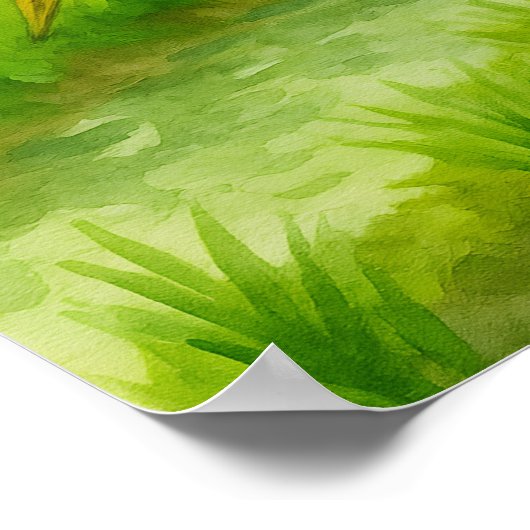 Heron Hunt Poster (Ecke)