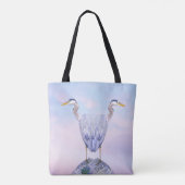 Heron im modernen Stil Tasche (Rückseite)