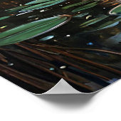 Heron im Sumpf Poster (Ecke)