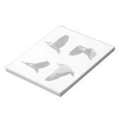Heron in Flight Notepad Notizblock (Rotiert)