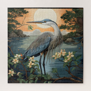 Heron in Pond Puzzle