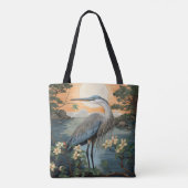Heron in Pond Tasche (Rückseite)