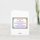 Heron in Reeds Note Card Karte (Rückseite)