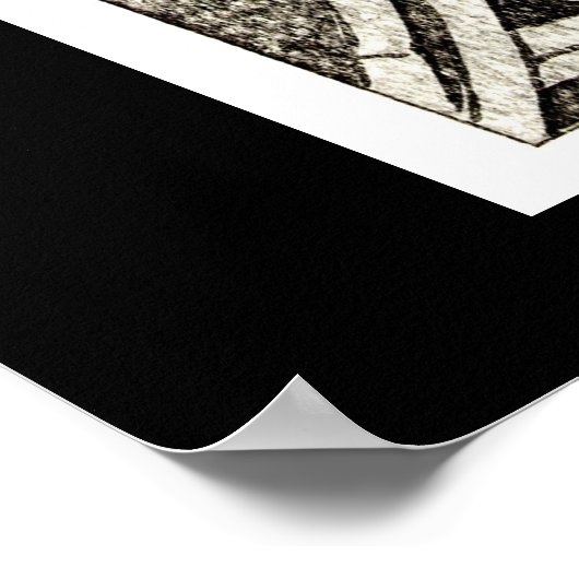 Heron in Snow, Fine Art von Ohara Koson, Poster (Ecke)