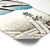 Heron in Snow, schöne Kunst von Ohara Koson Poster (Ecke)