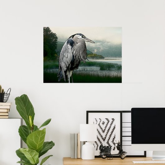 Heron Lake Poster (Heimbüro)