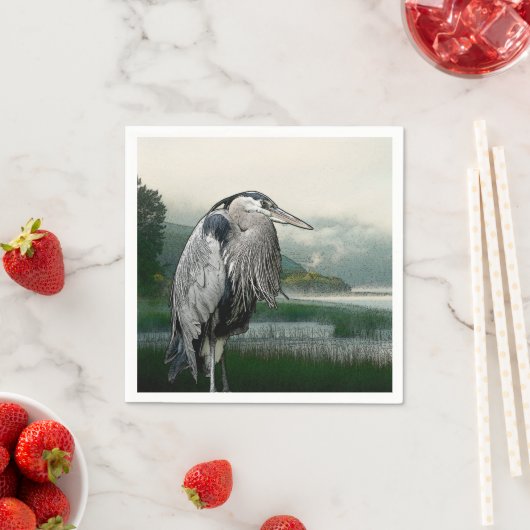 Heron Lake Serviette (Beispiel)