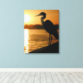 Heron Leinwanddruck (Insitu (Holzboden))