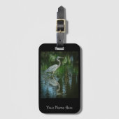 Heron Luggage Tag Gepäckanhänger (Vorderseite Vertikal)