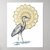 Heron Mandala 8x10 Print Poster (Vorne)