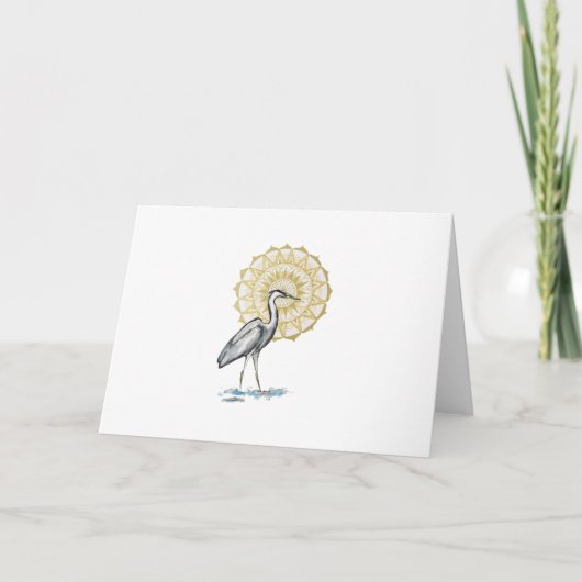 Heron Mandala Karte (Vorderseite)