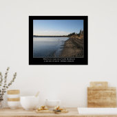 Heron mit Nietzsche Zitat Poster (Küche)