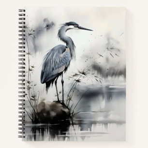 Heron Nature Traditional Notizblock