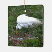 Heron Nest mit Eiern Ornament (Links)