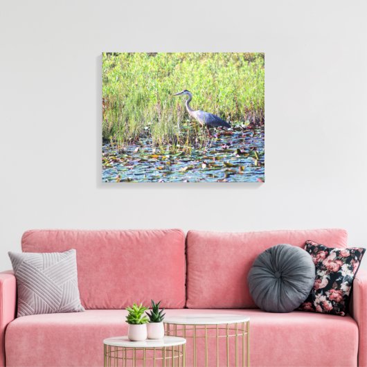 Heron P6450 Leinwanddruck (Insitu (Wohnzimmer))