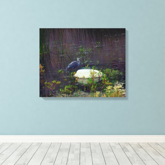 Heron P9687 Leinwanddruck (Insitu (Holzboden))