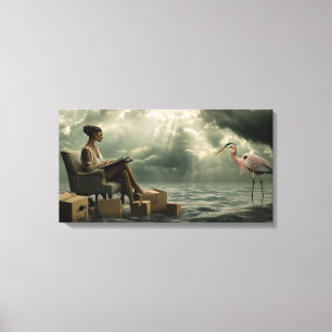 Heron Psychologie Leinwanddruck