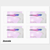 Heron Rechteckiger Aufkleber (Blatt)