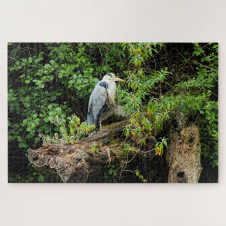 Heron. Roath Park Lake, Cardiff, Wales Puzzle