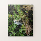 Heron. Roath Park Lake, Cardiff, Wales Puzzle (Vertikal)
